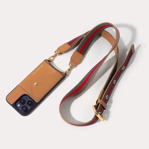 Bandolier Tan Phone Case with Strap